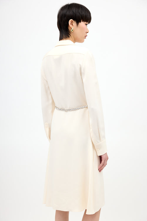 Celine Silk Collared Dress