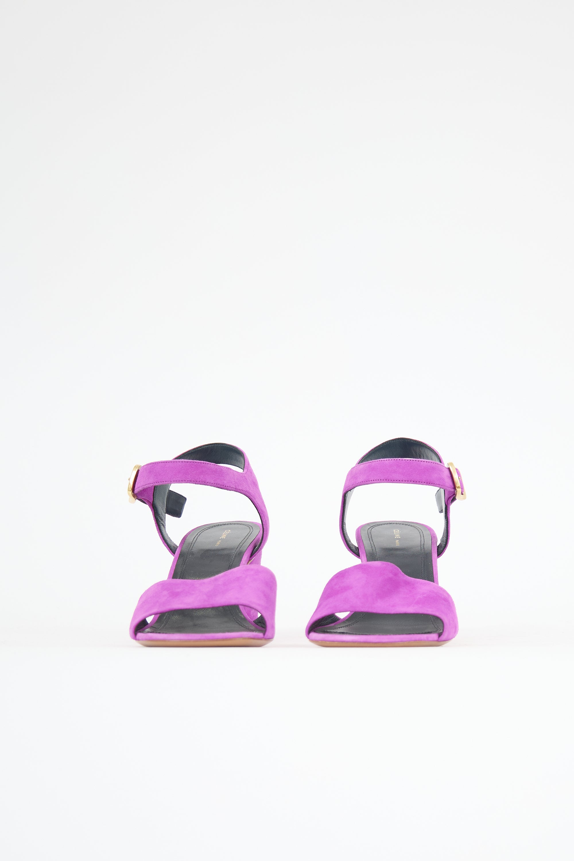 Celine Suede Ankle Strap Sandal