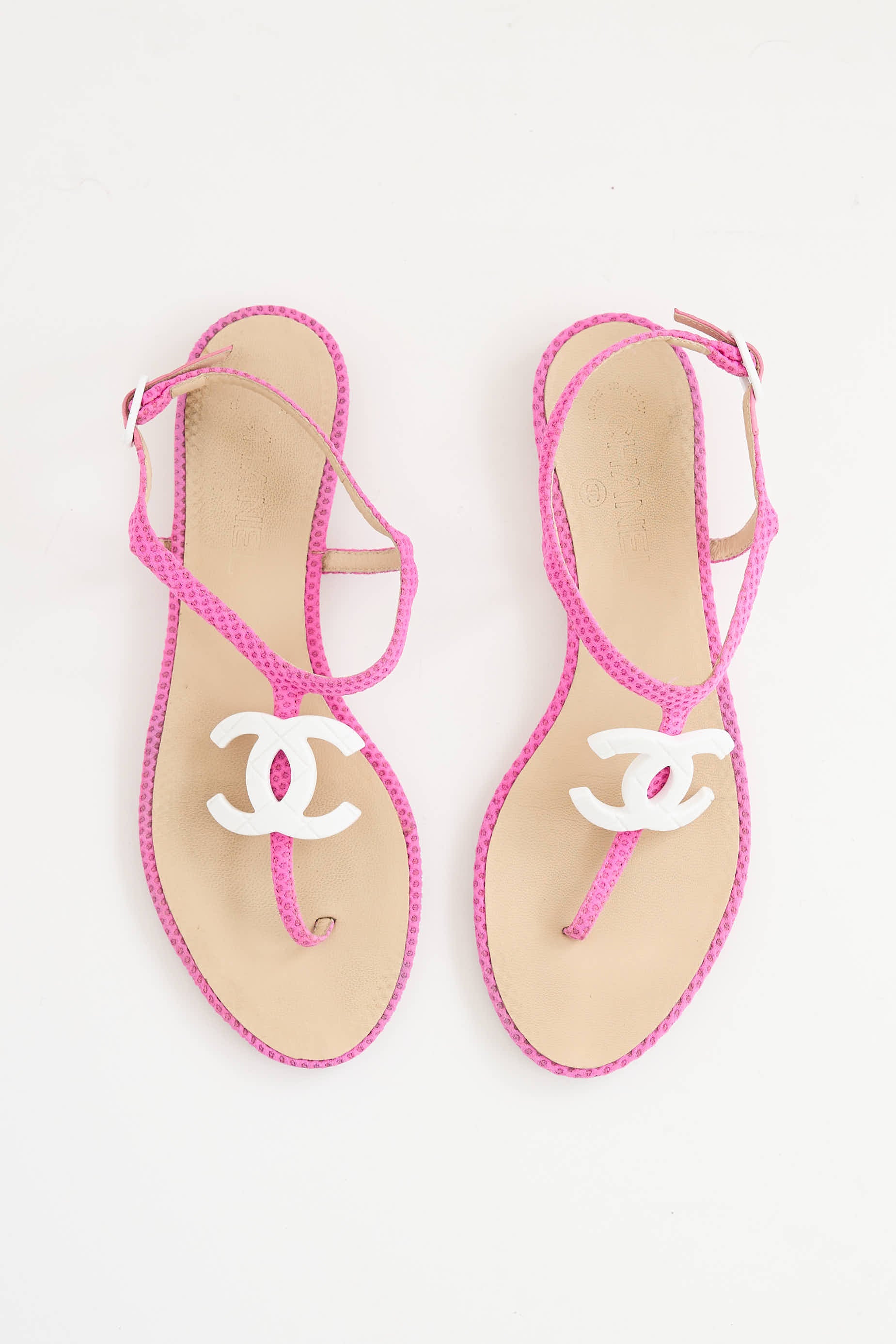 ChanelCC T-Strap Sandal