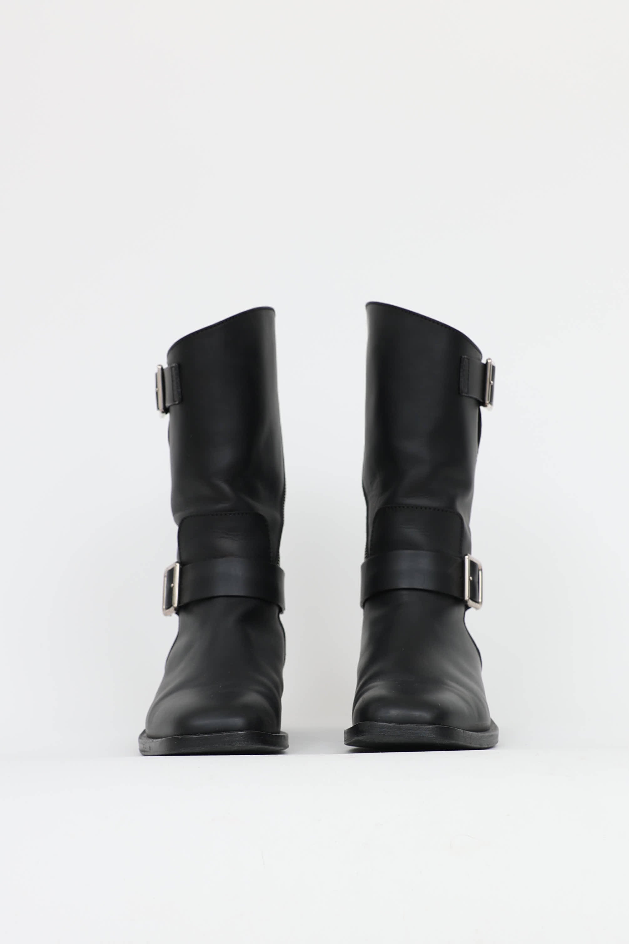 Chanel Leather Biker Boot