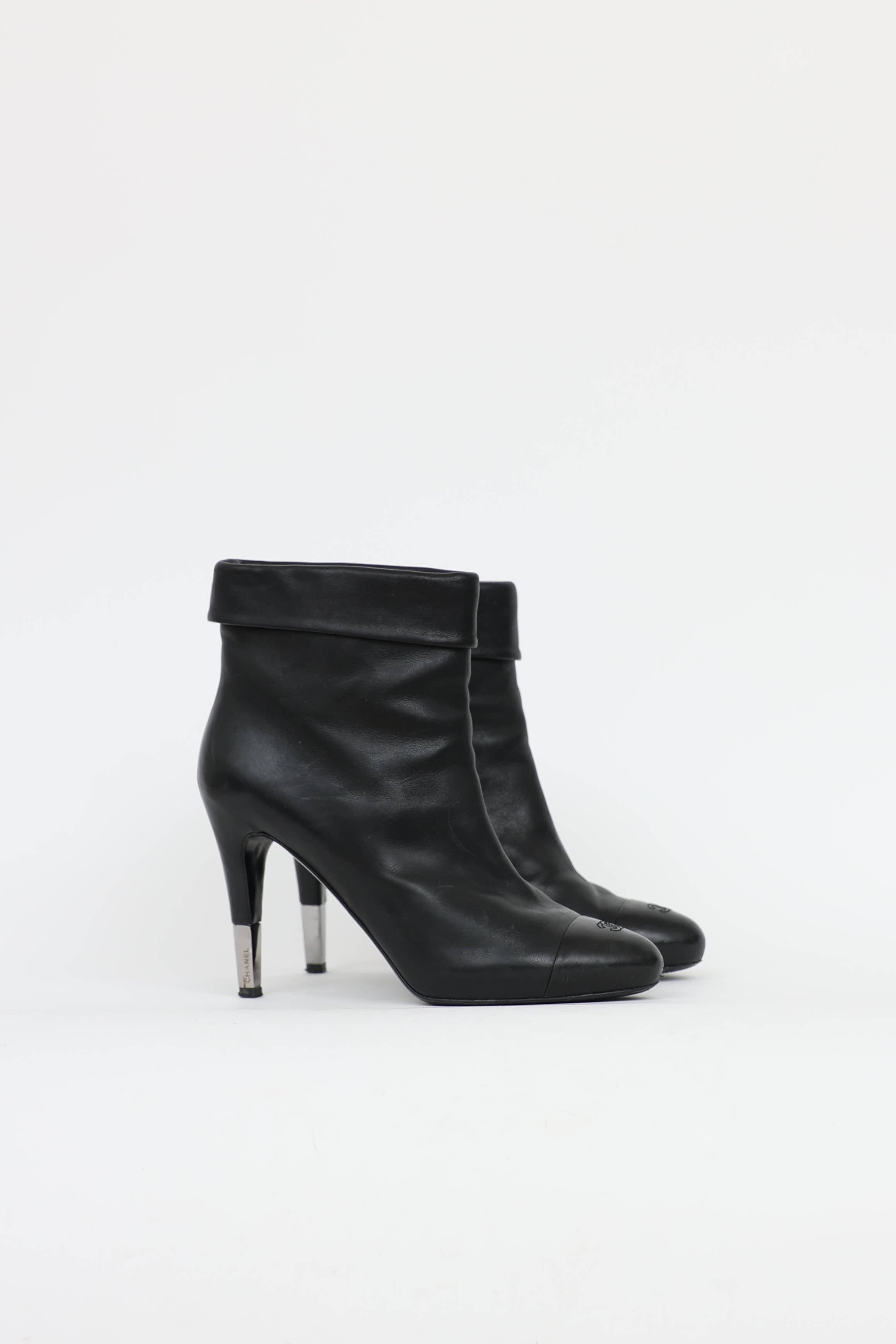 Chanel CC Foldover Ankle Boot