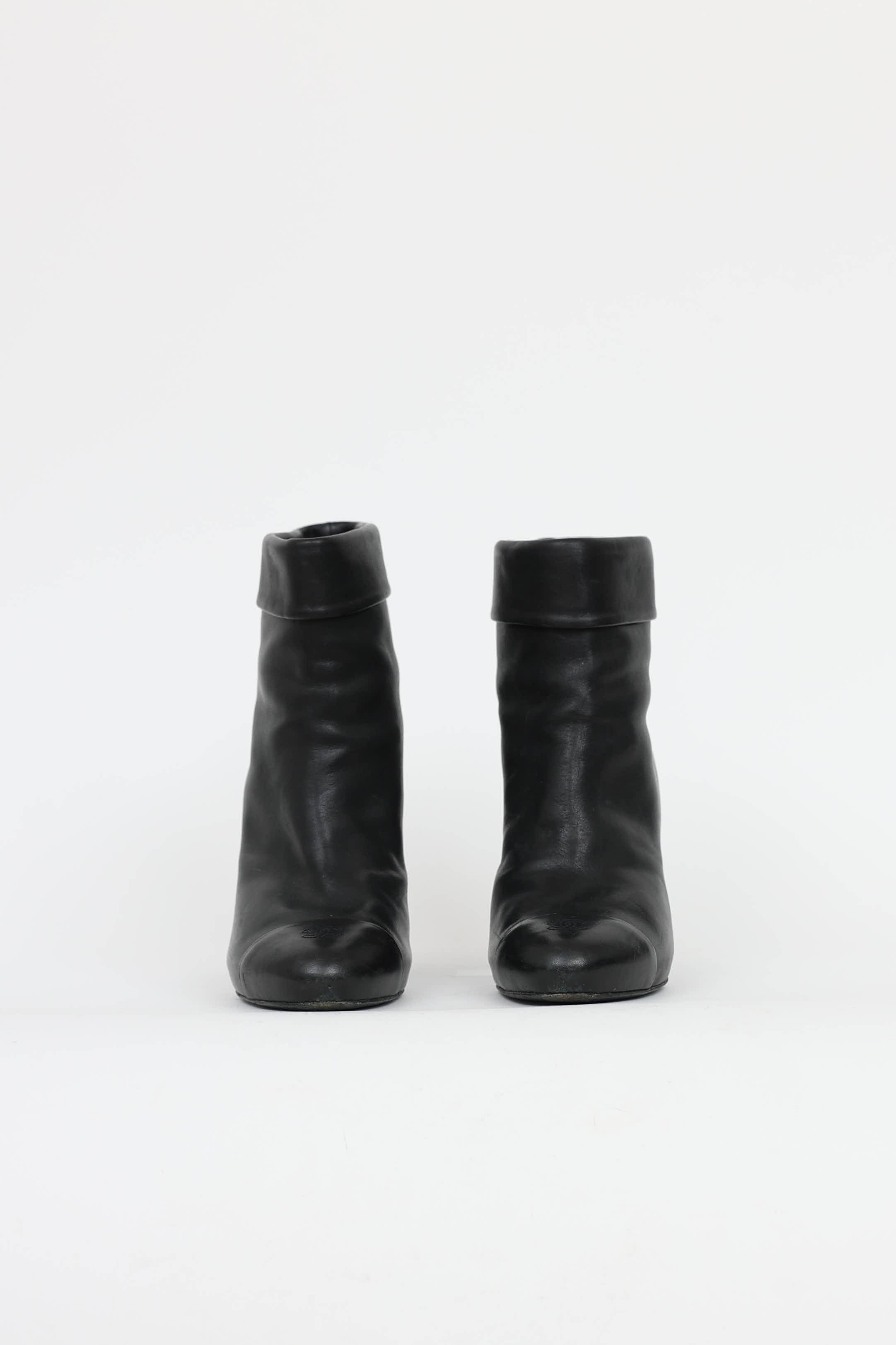 Chanel CC Foldover Ankle Boot