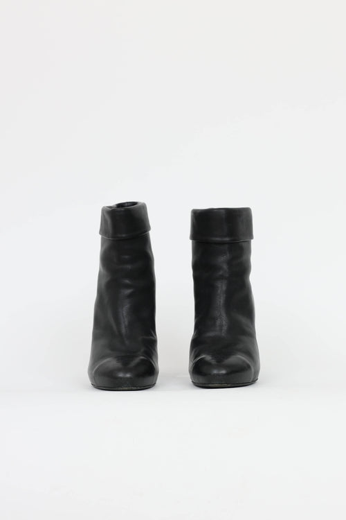 Chanel CC Foldover Ankle Boot