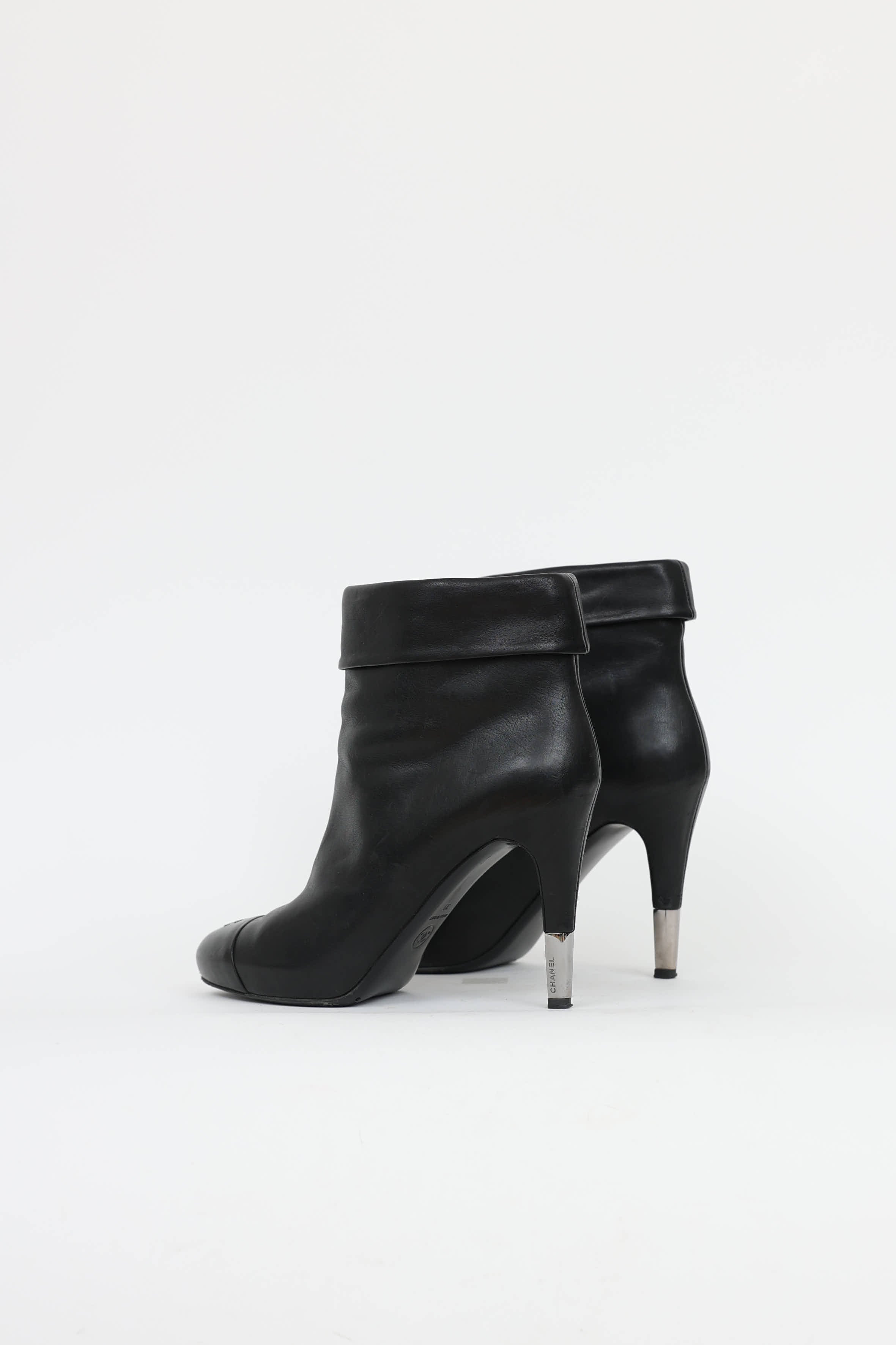 Chanel CC Foldover Ankle Boot