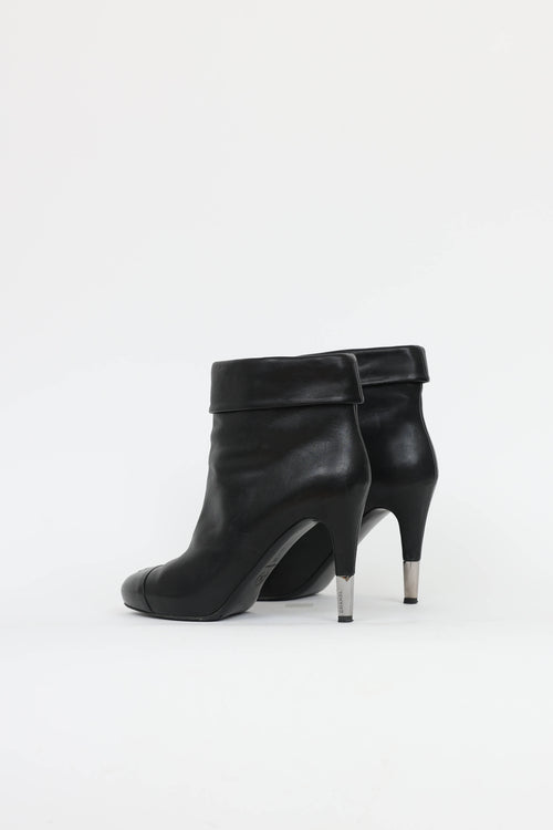 Chanel CC Foldover Ankle Boot