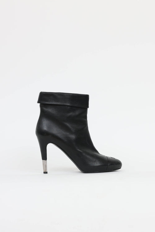 Chanel Leather CC Bootie