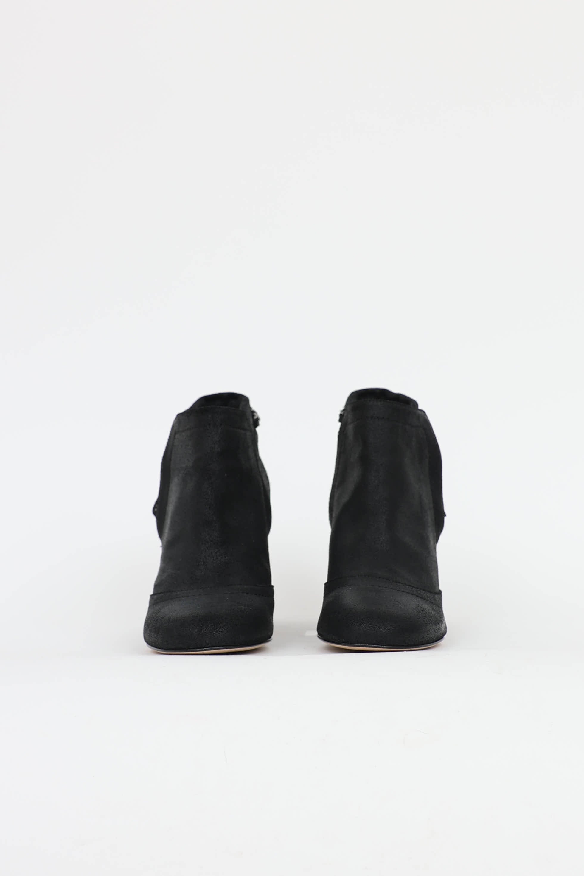 Chanel Suede Chainlink Bootie