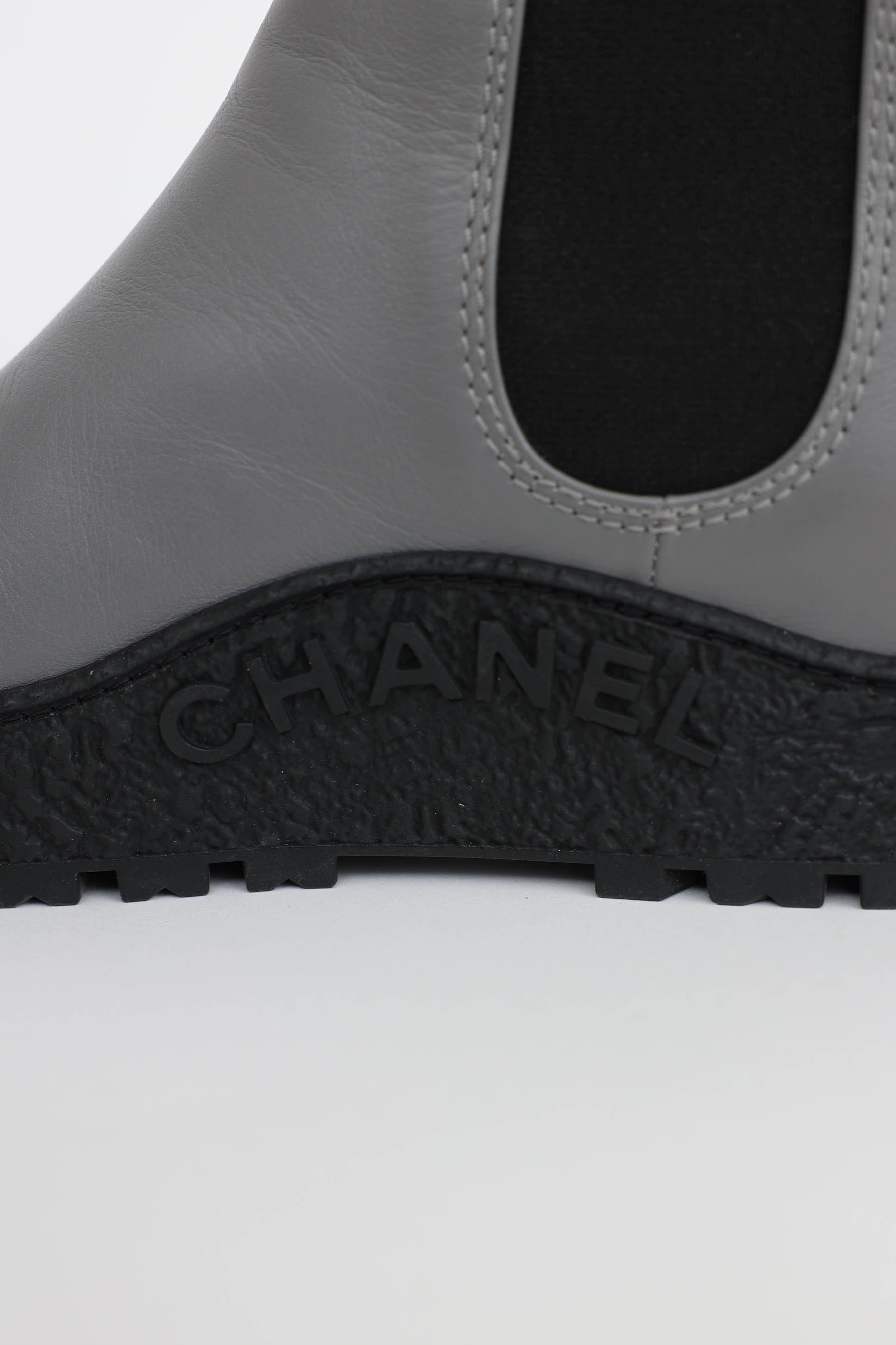 Chanel Leather CC Chelsea Boot