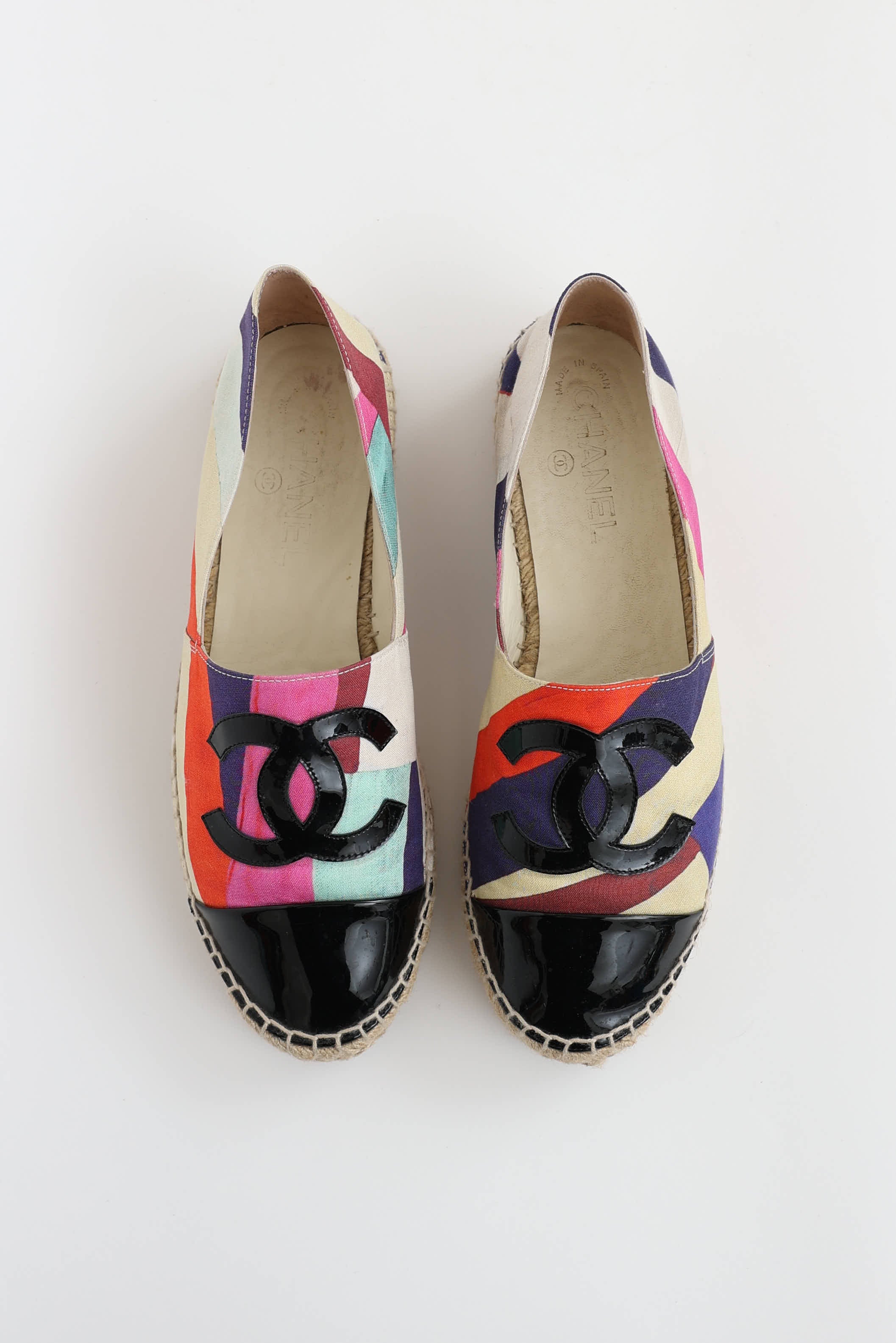 Chanel Canvas CC Espadrille Flat