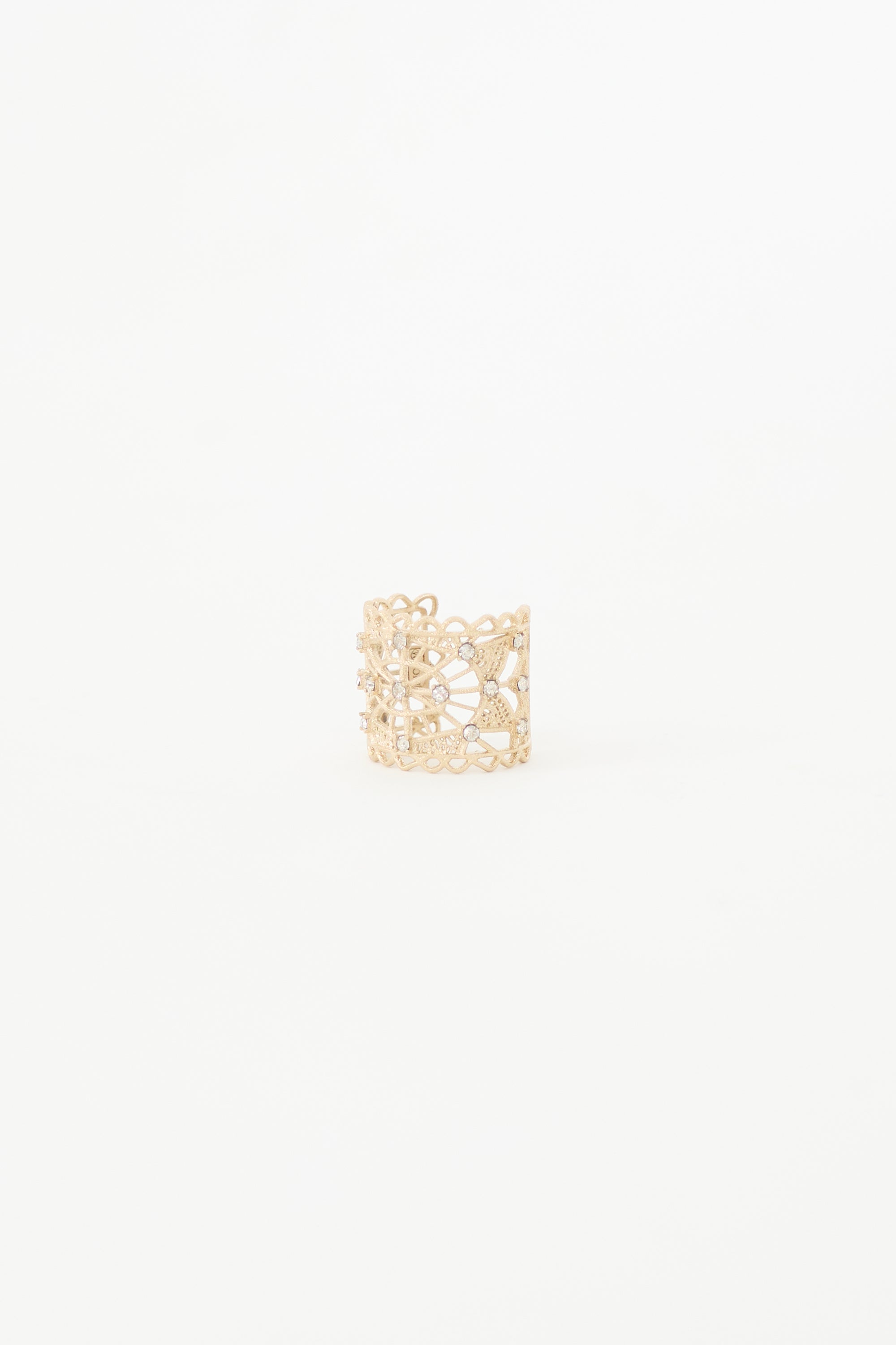 Dior Crystal Cuff Ring