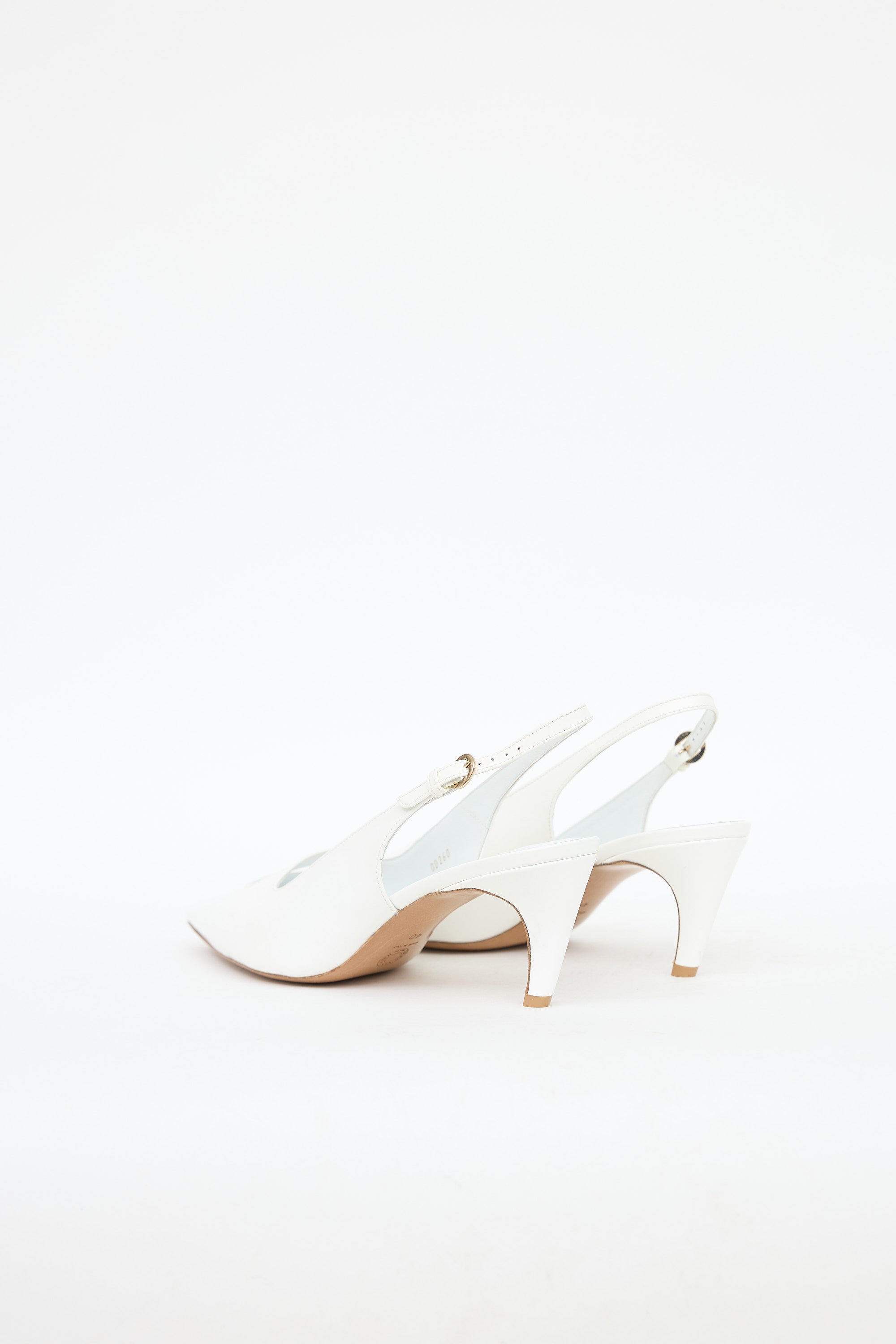 Dries Van Noten Leather Slingback Heel