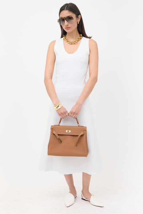 2021 Gold Togo Kelly Retourne 32 Bag