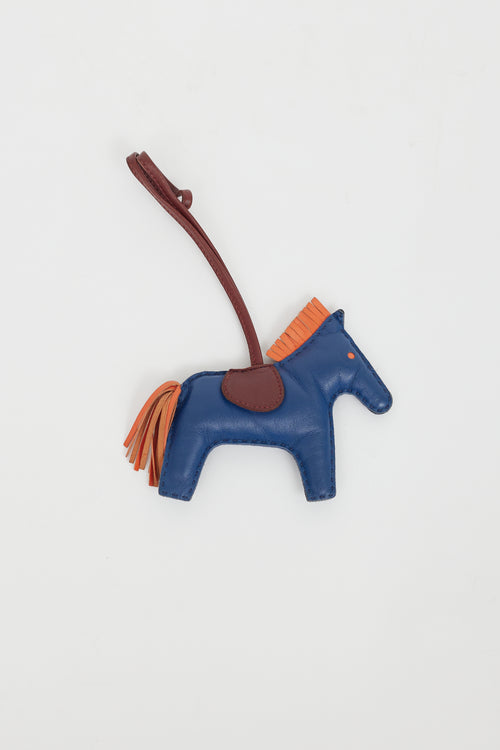 Hermès Blue & Orange Pegase Rodeo Charm