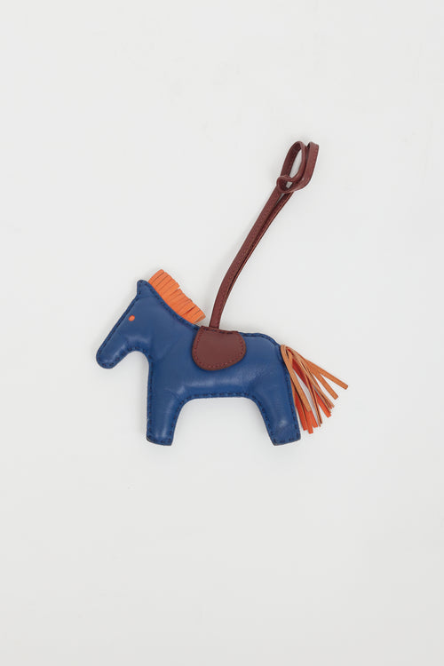 Hermès Blue & Orange Pegase Rodeo Charm