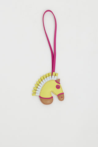 Hermès Yellow & Brown Milo Geegee Camail Bag Charm