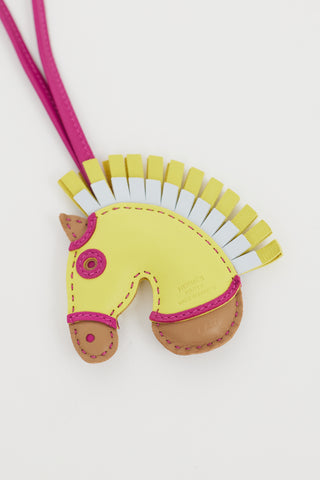 Hermès Yellow & Brown Milo Geegee Camail Bag Charm