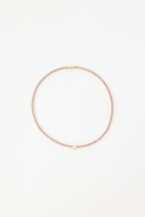 Links of London Rose Gold Effervescence Square Choker