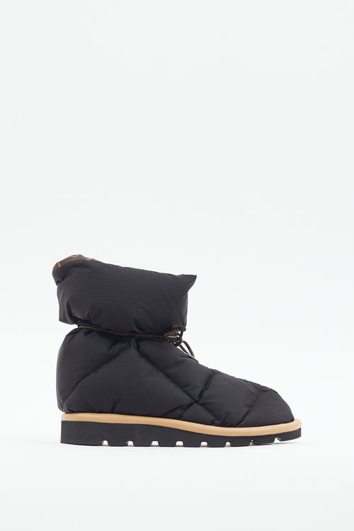 Louis Vuitton Black & Brown Pillow Comfort Ankle Boot