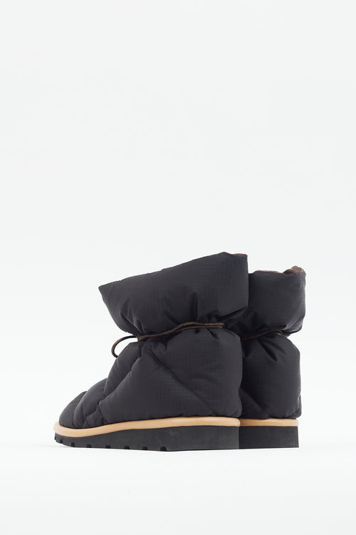 Louis Vuitton Black & Brown Pillow Comfort Ankle Boot