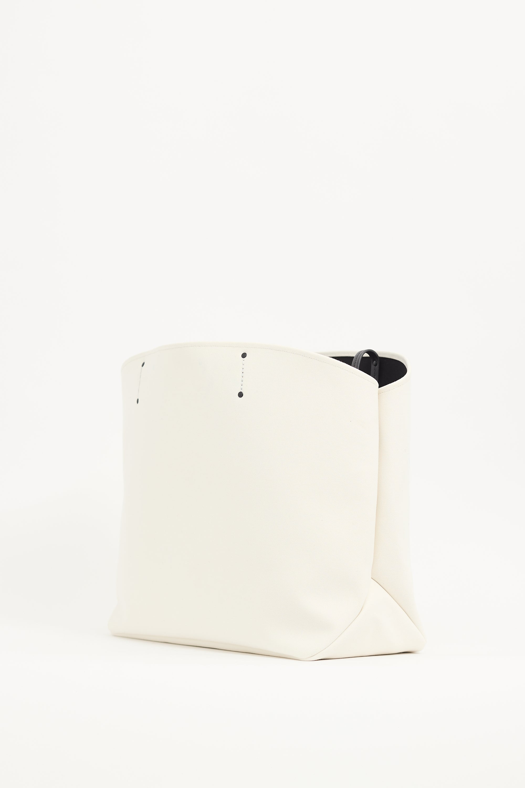 Prada White Canvas Canapa Racing Tote