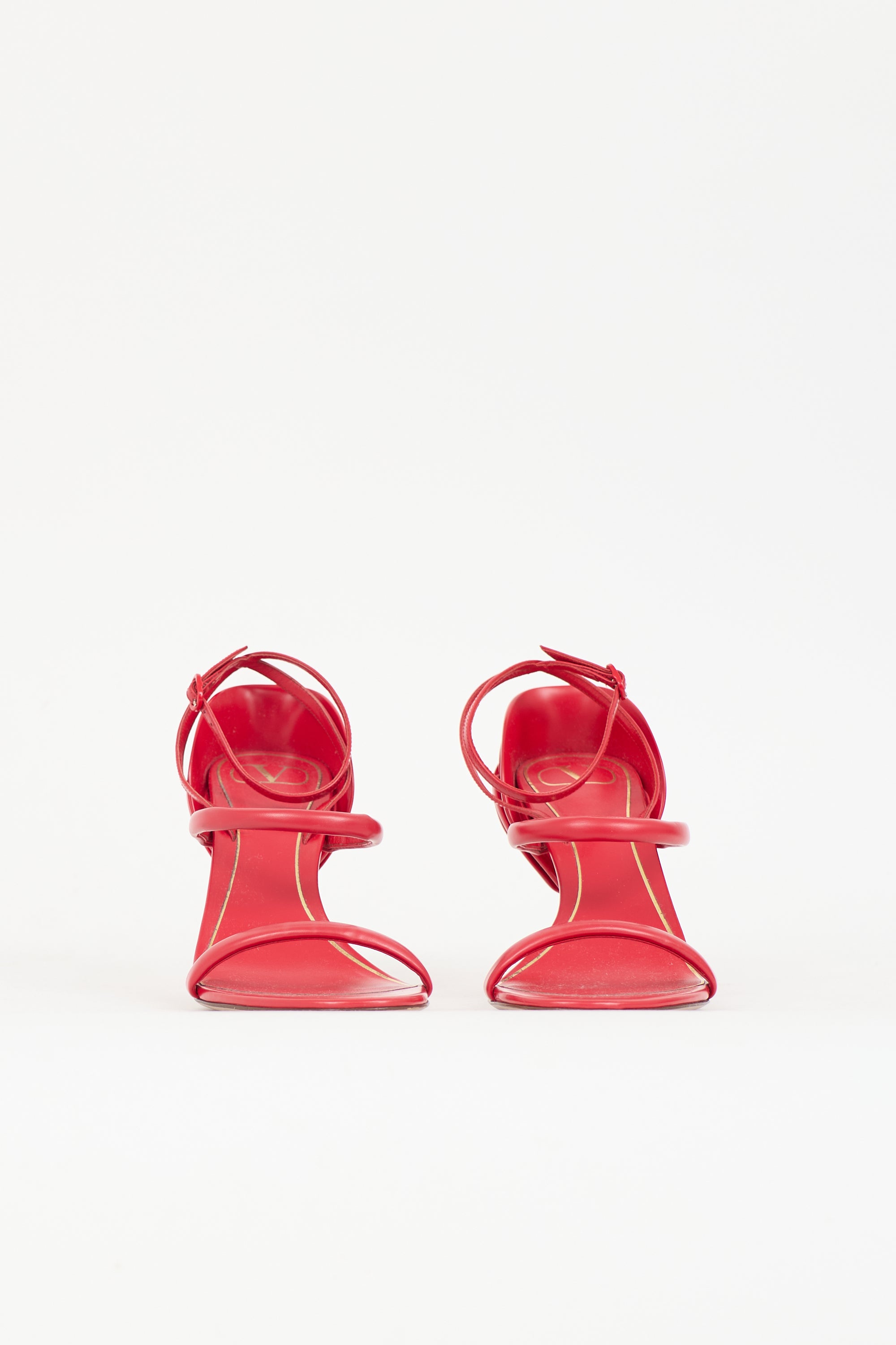 Valentino Leather Roserouche Sandal