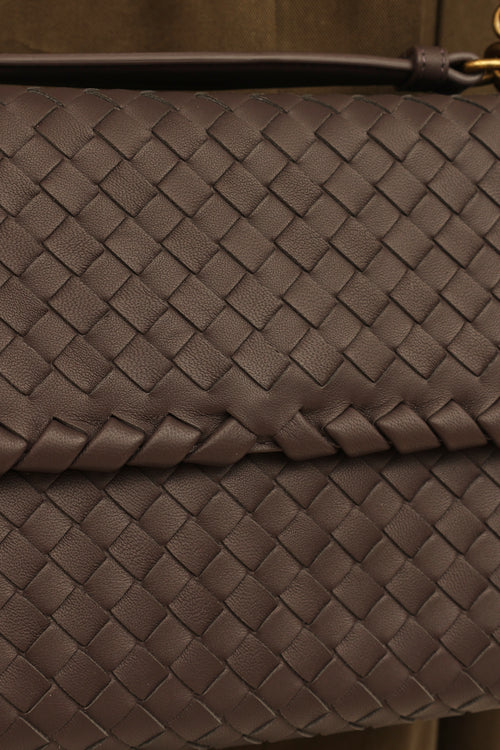 Bottega Veneta Grey Leather Olimpia Bag