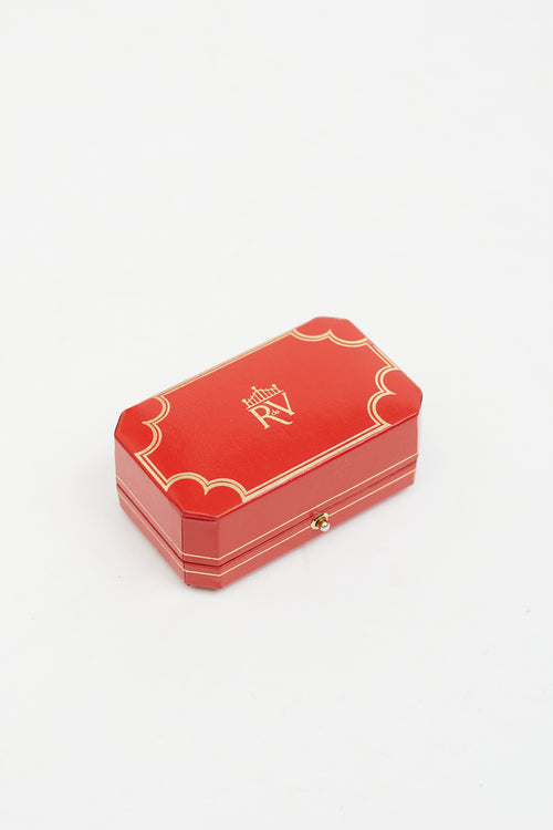 Black Onyx & Gold Deco Cufflink