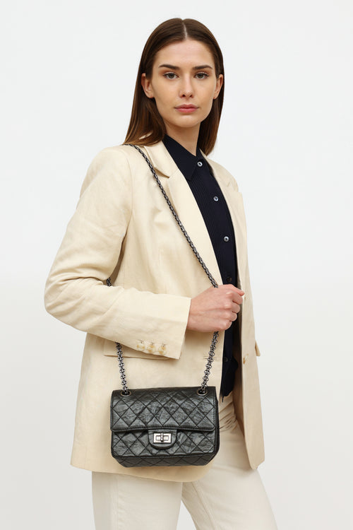 Chanel 2013 Black Aged Reissue 2.55 Flap Bag