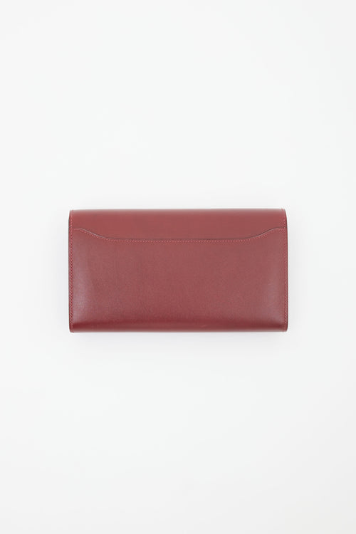 Hermès 2016 Bordeaux Box & Palladium Constance Wallet