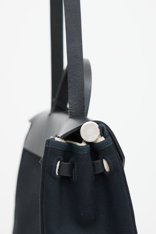 Hermès Black Canvas & Leather 31 Herbag PM Two-Way Shoulder Bag
