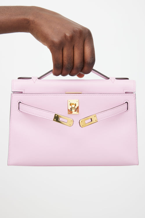 Hermès Pink Swift Mini Kelly Pochette