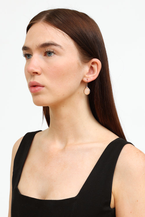 Ippolita 926 Silver & Pink Tourmaline Drop Earrings