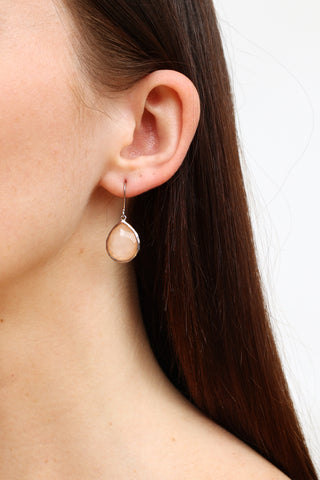 Ippolita 928 Silver & Pink Tourmaline Drop Earrings