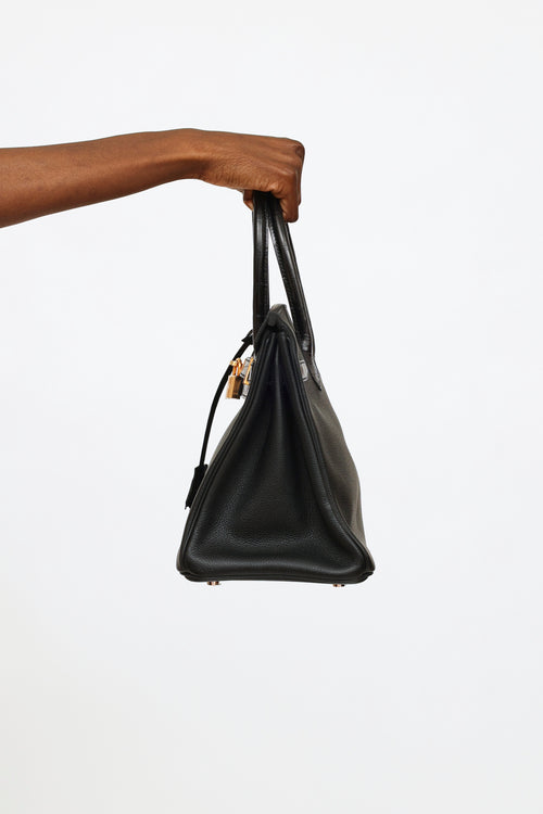 Hermès 2019 Noir Togo & Niloticus Birkin Touch 30 Bag