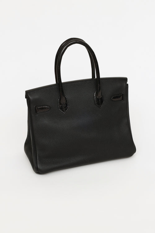 Hermès 2019 Noir Togo & Niloticus Birkin Touch 30 Bag