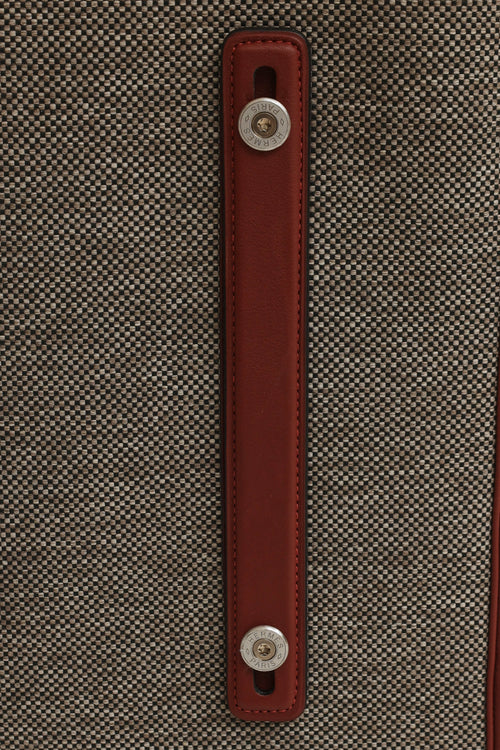 Hermès Brown & Grey Caleche Express Rolling Suitcase