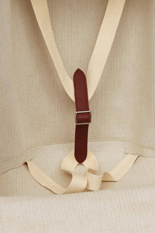 Hermès Brown & Grey Caleche Express Rolling Suitcase