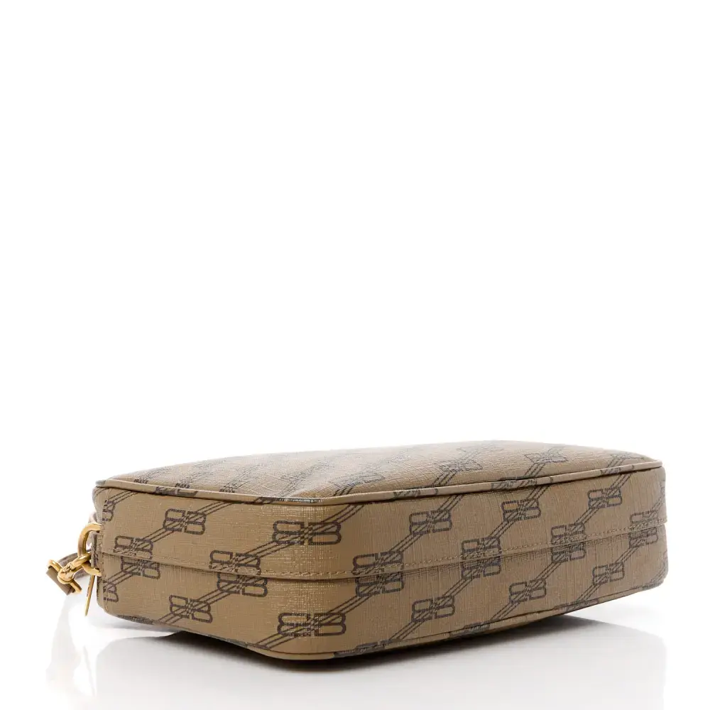Lushentic Bags Medium Signature Camera Bag Beige Brown Canvas - Image 6