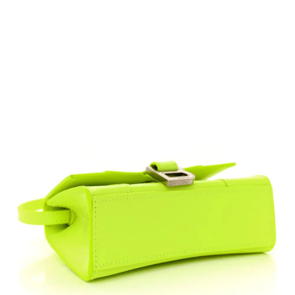 Lushentic Grade Handbags Mini Hourglass Top Handle Bag Fluo Yellow - Image 6