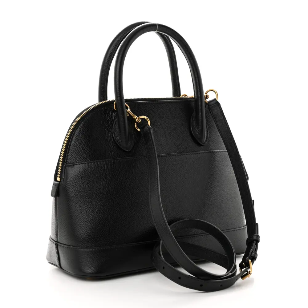 Lushentic Quality Bags: S Ville Top Handle Bag in Black Leather - Image 3