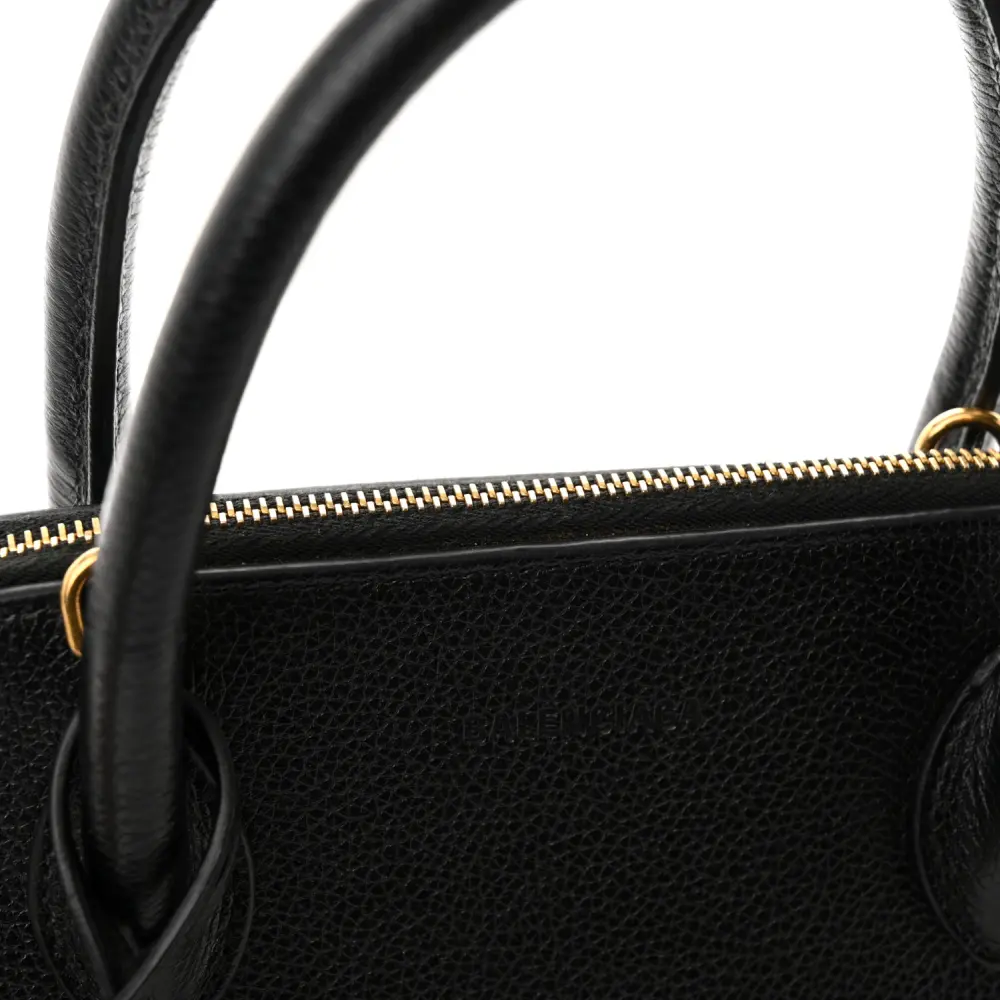 Lushentic Quality Bags: S Ville Top Handle Bag in Black Leather - Image 9