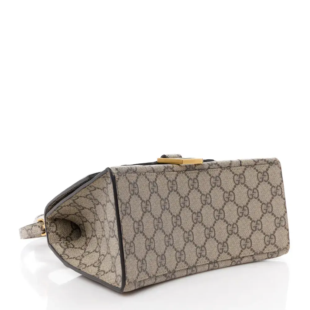 Lushentic Balenciaga Small Hourglass Bag - Beige GG Supreme Canvas - Image 6