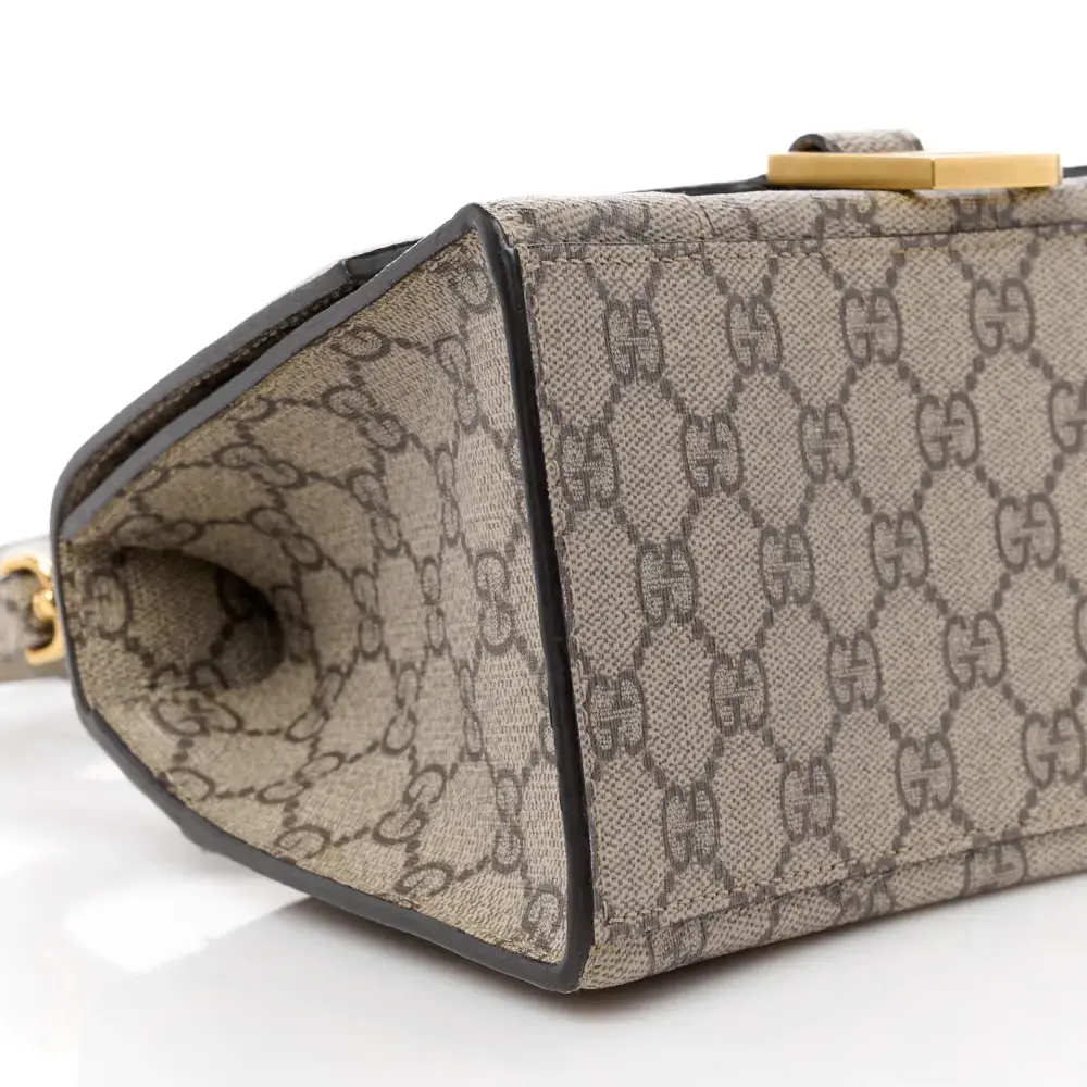 Lushentic Balenciaga Small Hourglass Bag - Beige GG Supreme Canvas - Image 4