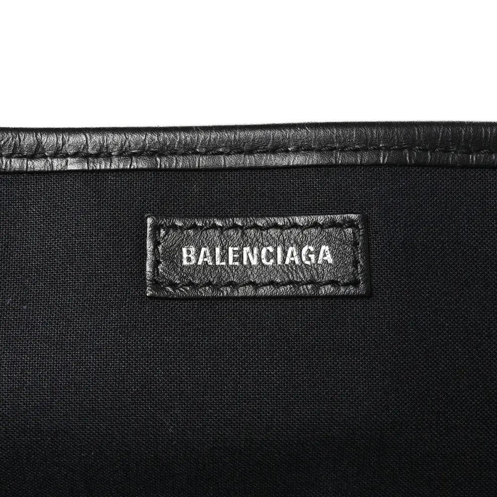 Lushentic Bags Small Navy Cabas Natural Black Cotton Canvas - Image 2