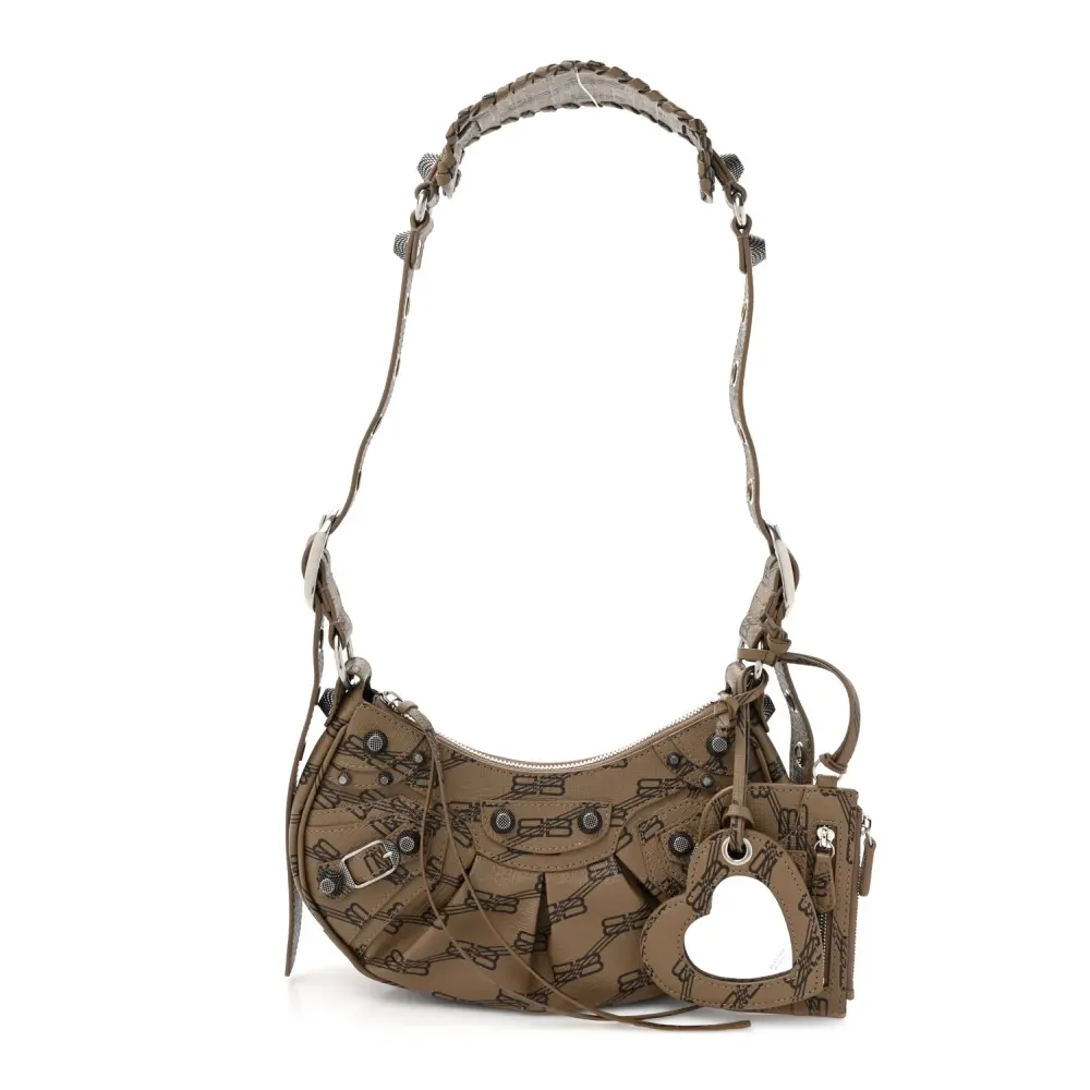 Lushentic Grade Replicas XS Le Cagole Shoulder Bag Beige Brown