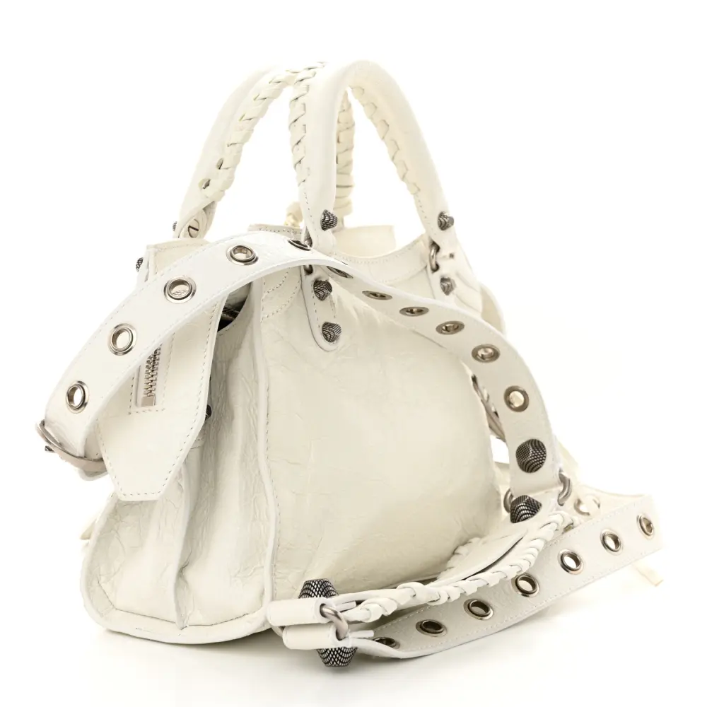 Lushentic Grade Designer Bags XS Neo Cagole Handbag Optic White - Image 3