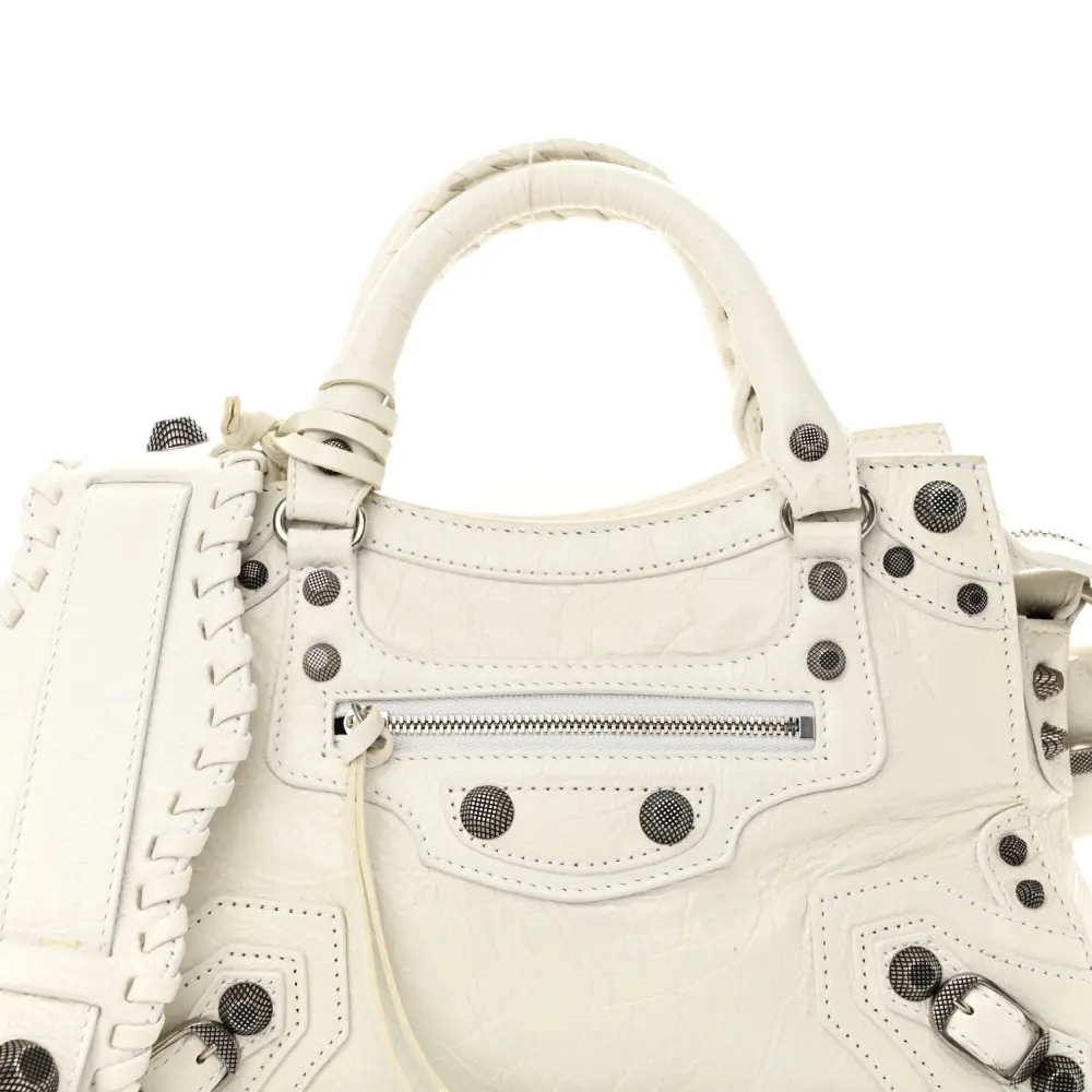 Lushentic Grade Designer Bags XS Neo Cagole Handbag Optic White - Image 8