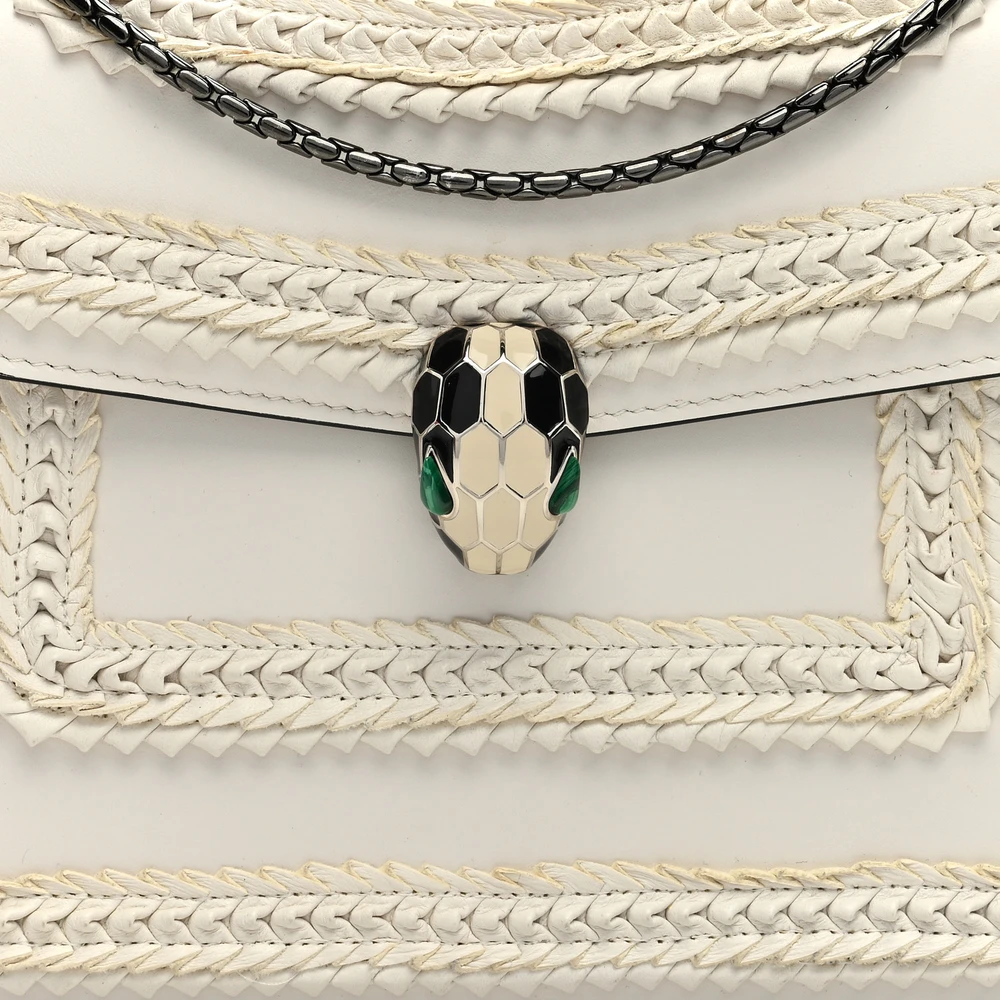 Lushentic Replicas Medium Serpenti Forever Shoulder Bag White - Image 8