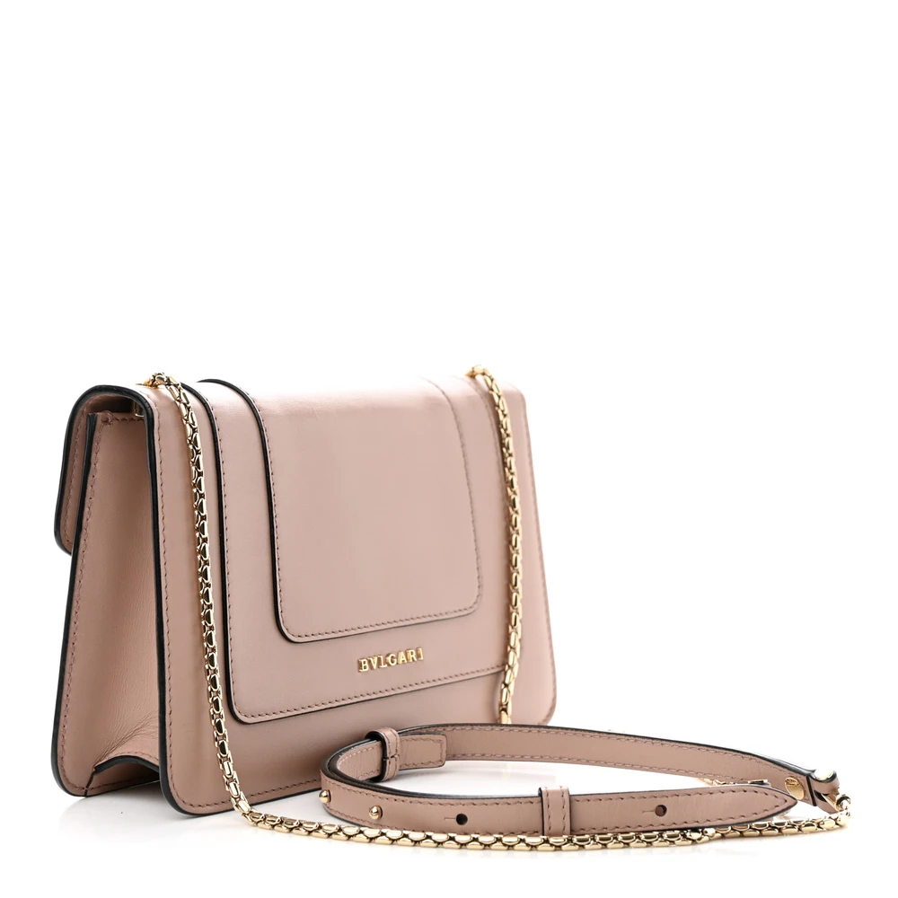 Lushentic Grade Mini Serpenti Forever Crossbody Bag in Beige Leather - Image 3