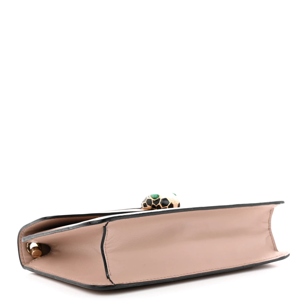 Lushentic Grade Mini Serpenti Forever Crossbody Bag in Beige Leather - Image 6